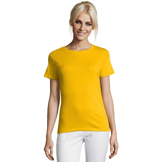 gelb SOL´s Regent Women T-shirt - gold