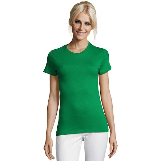 grön SOL´s Regent Women T-shirt - kelly green
