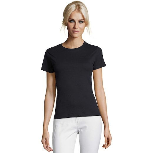 sininen SOL´s Regent Women T-shirt - navy