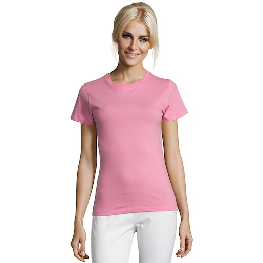 pinkki SOL´s Regent Women T-shirt - orchid pink
