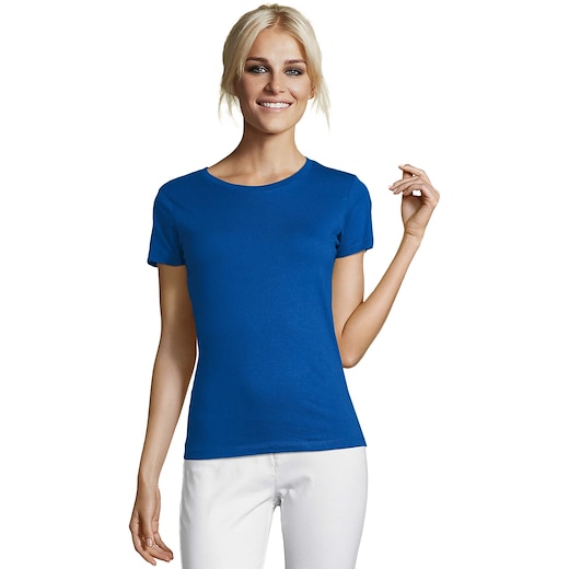 blau SOL´s Regent Women T-shirt - royal blue