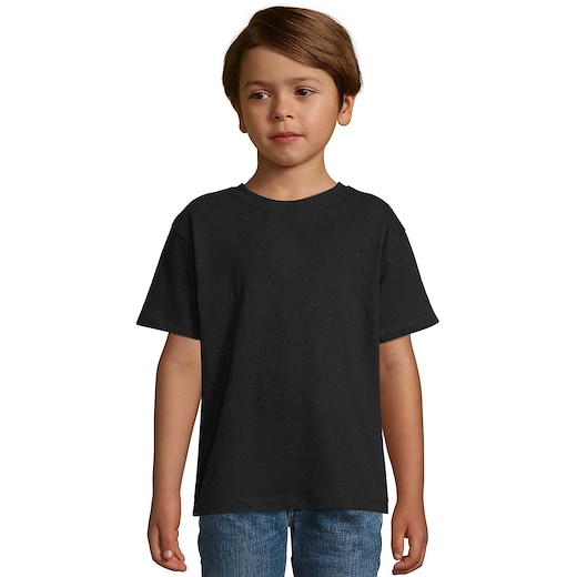 schwarz SOL´s Regent Kids T-shirt - black