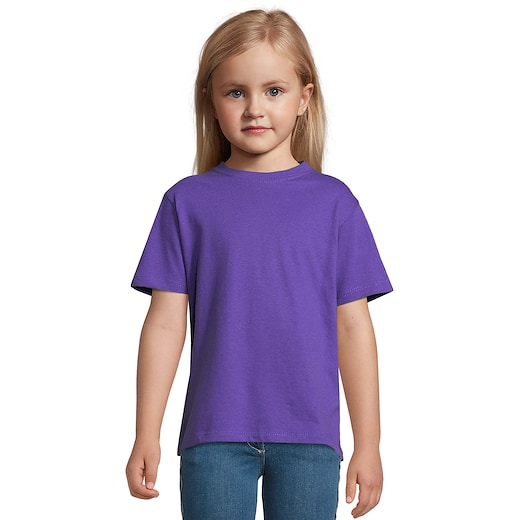 violetti SOL´s Regent Kids T-shirt - dark purple