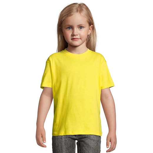 giallo SOL´s Regent Kids T-shirt - lemon