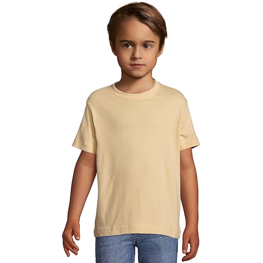 ruskea SOL´s Regent Kids T-shirt - sand