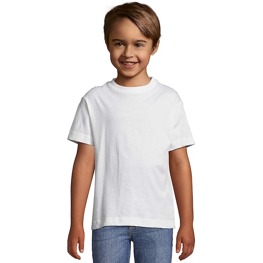 valkoinen SOL´s Regent Kids T-shirt - white