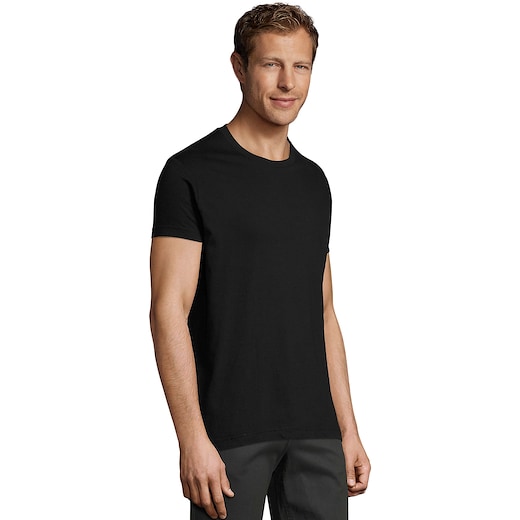 svart SOL´s Regent Fit Men T-shirt - black