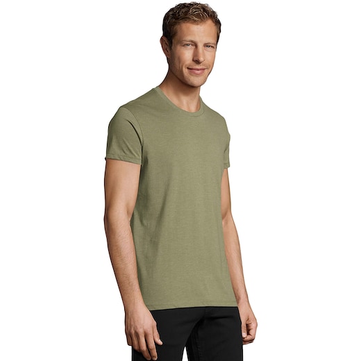 grün SOL´s Regent Fit Men T-shirt - heather khaki