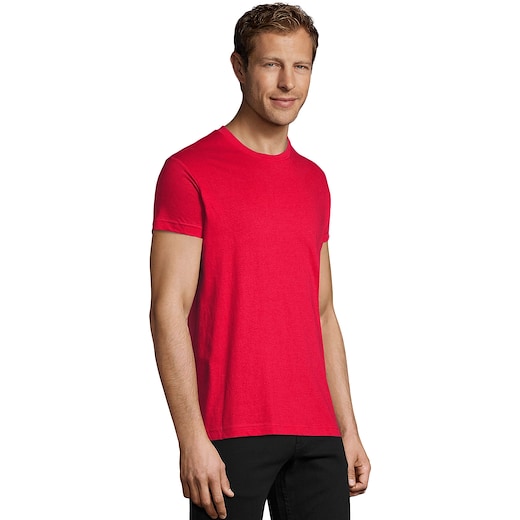 röd SOL´s Regent Fit Men T-shirt - red