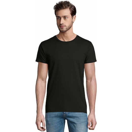 schwarz SOL´s Pioneer Eco Men T-shirt - black