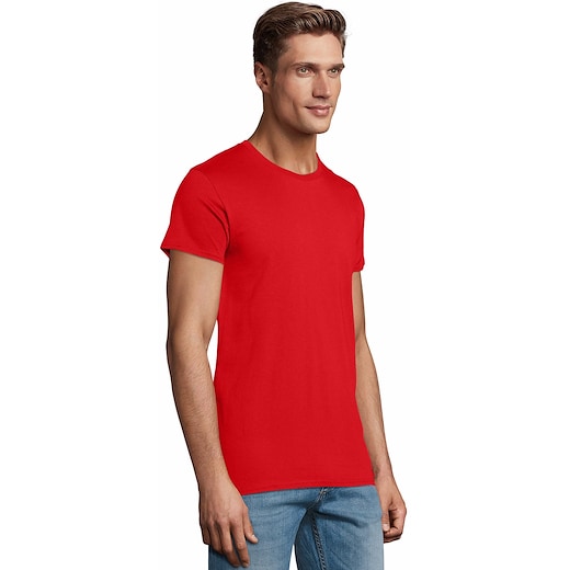 punainen SOL´s Pioneer Eco Men T-shirt - red