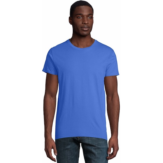 bleu SOL's Pioneer Eco Men T-shirt - royal blue