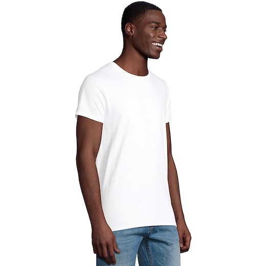 hvit SOL's Pioneer Eco Men T-shirt - white