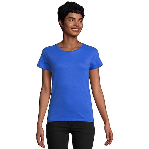 sininen SOL´s Pioneer Eco Women T-shirt - royal blue