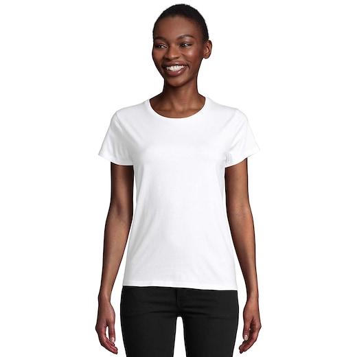 valkoinen SOL´s Pioneer Eco Women T-shirt - white