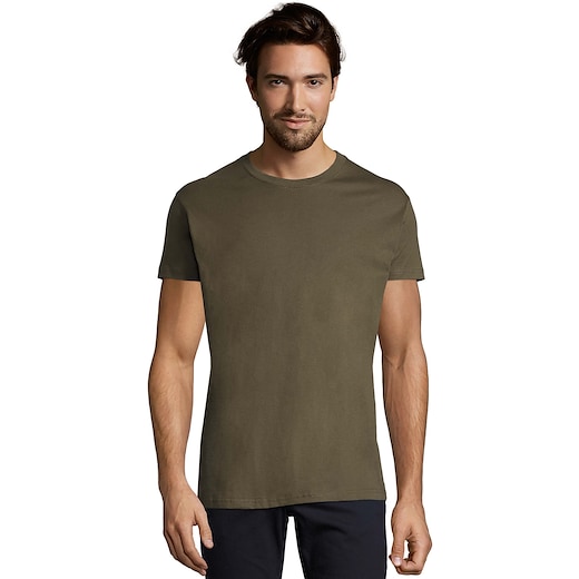 vihreä SOL´s Imperial Men's T-shirt - army green