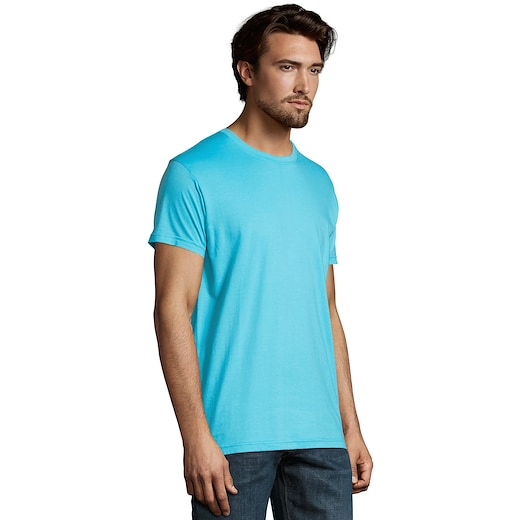 blau SOL´s Imperial Men's T-shirt - atoll