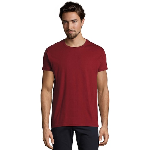 punainen SOL´s Imperial Men's T-shirt - chili red