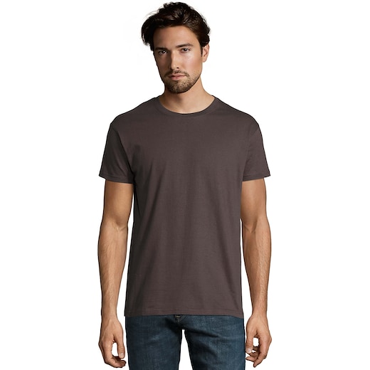 grå SOL´s Imperial Men's T-shirt - dark grey