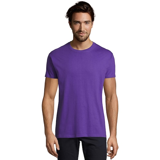 lila SOL´s Imperial Men's T-shirt - dark purple