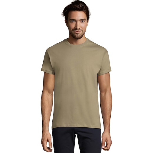 ruskea SOL´s Imperial Men's T-shirt - khaki