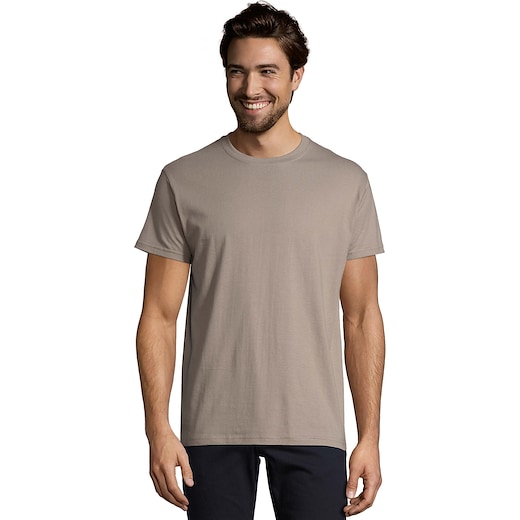 grå SOL´s Imperial Men's T-shirt - light grey