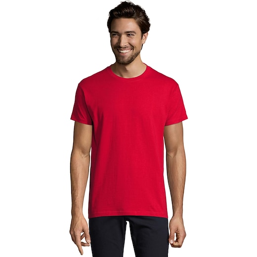 röd SOL´s Imperial Men's T-shirt - red