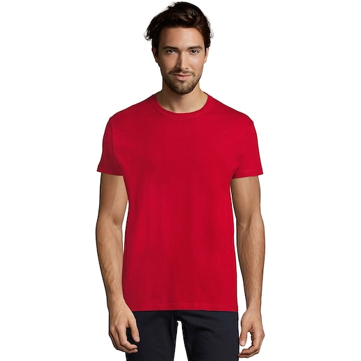 röd SOL´s Imperial Men's T-shirt - tango red