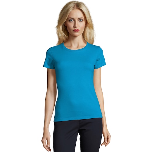 blau SOL´s Imperial Women T-shirt - aqua