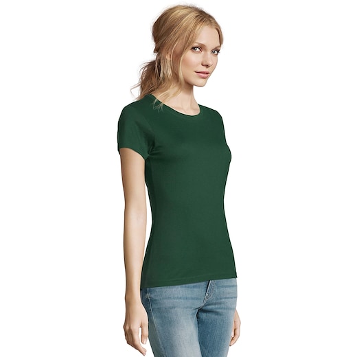 grøn SOL´s Imperial Women T-shirt - bottle green