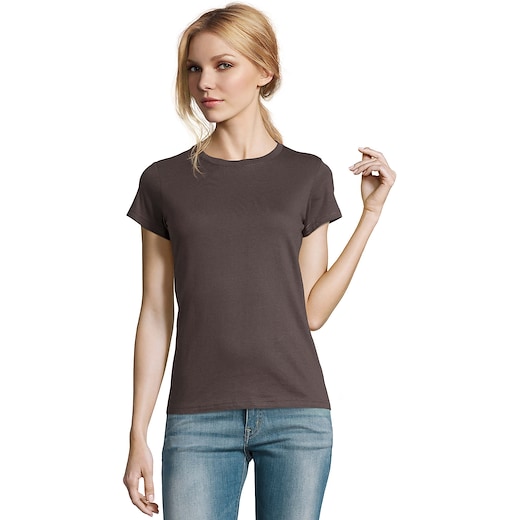 grau SOL´s Imperial Women T-shirt - dark grey