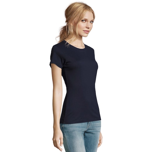 blu SOL´s Imperial Women T-shirt - french navy