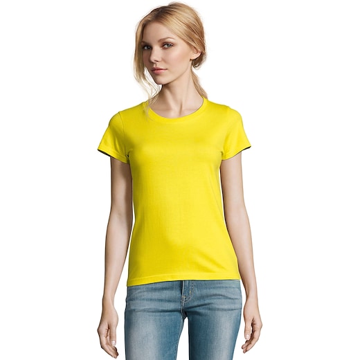 keltainen SOL´s Imperial Women T-shirt - gold