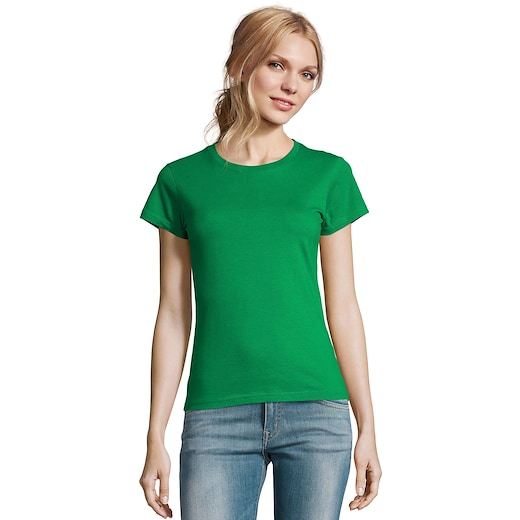 grön SOL´s Imperial Women T-shirt - kelly green