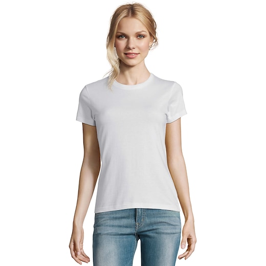 hvid SOL´s Imperial Women T-shirt - white