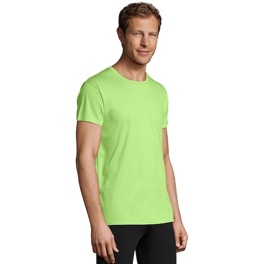 grön SOL´s Sprint Unisex T-shirt - apple green