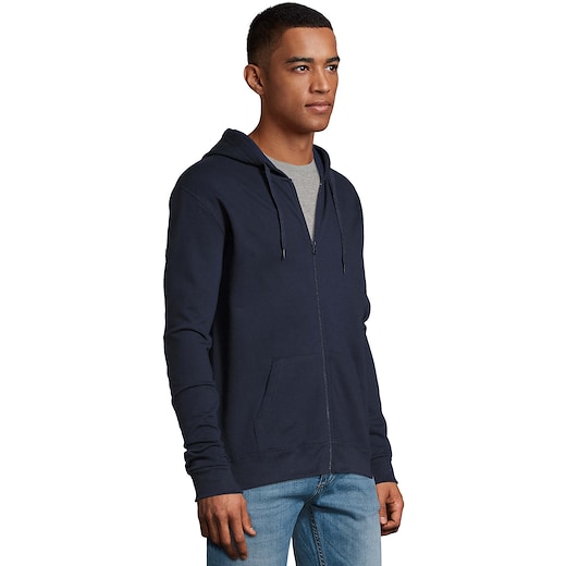blå SOL´s Stone Unisex Hoodie - french navy