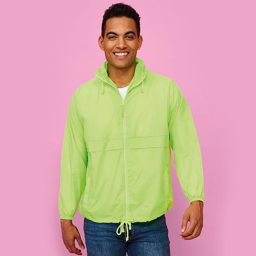 vihreä SOL´s Surf Unisex Jacket - neon green