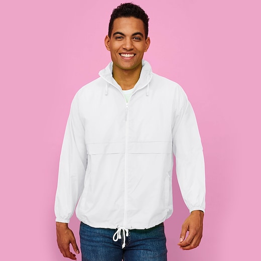 hvit SOL's Surf Unisex Jacket - white