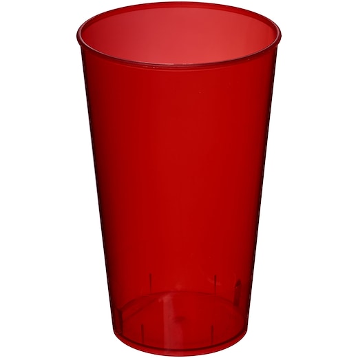 rouge Mug en plastique Briggs - transparent red