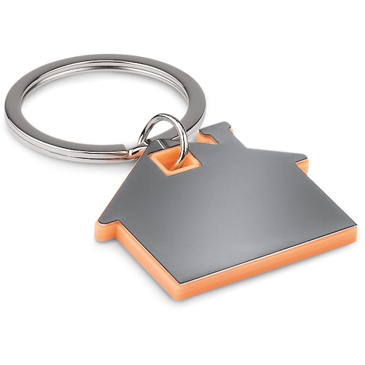 orange Metall-Schlüsselanhänger Benson - orange