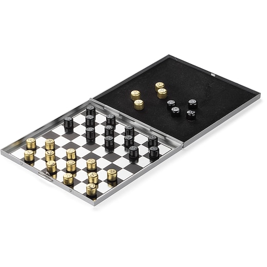 grå Schackspel Grandmaster - silver