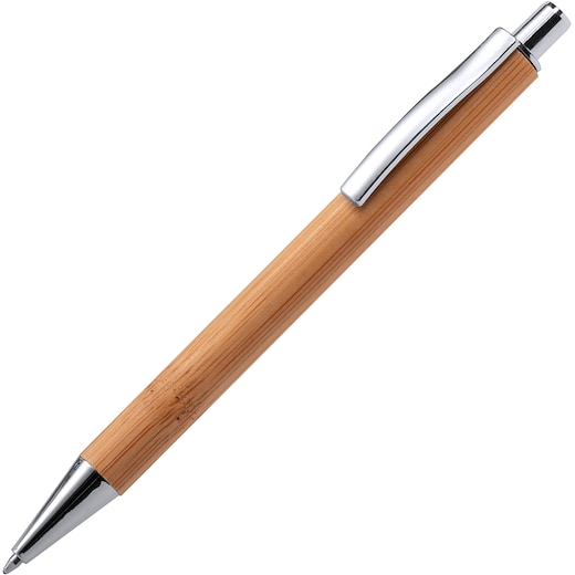 marrón Bolígrafo metálico Simone - natural