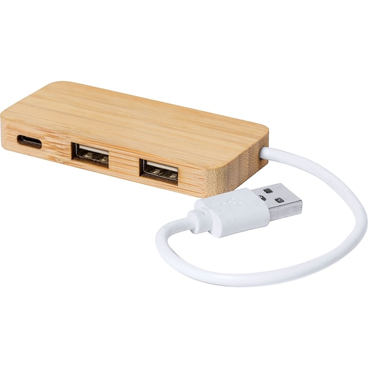 ruskea USB-hubi Orly - wood