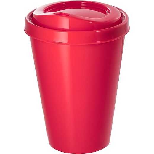 rouge Mug take away Baden, 43 cl - red