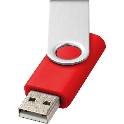 röd USB-minne Twist 8 GB - medium red