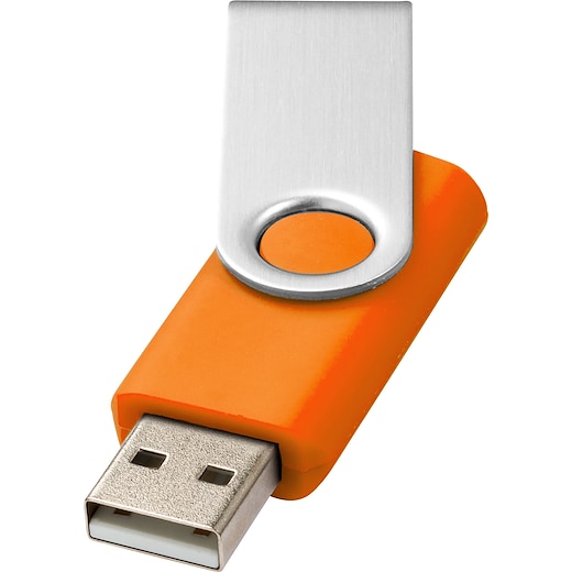 orange USB-minne Twist 8 GB - orange