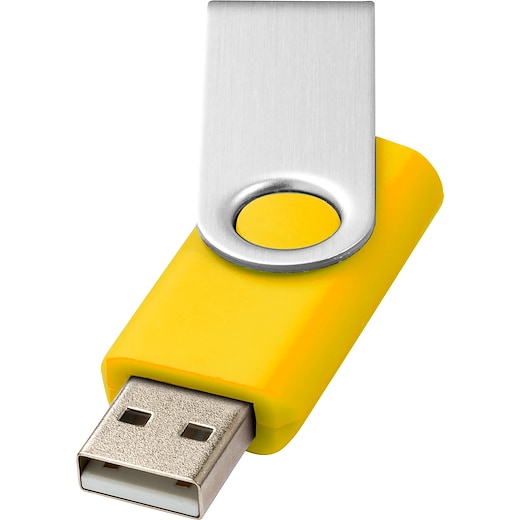 gul USB-minne Twist 8 GB - yellow