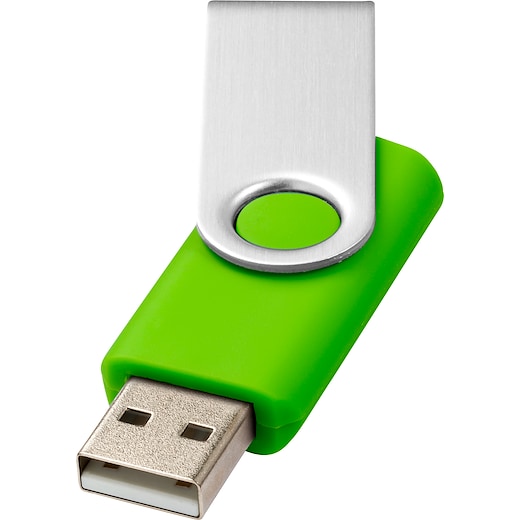 grön USB-minne Twist 32 GB  - lime