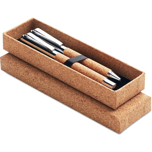marrón Set de bolígrafos Eugenius - madera